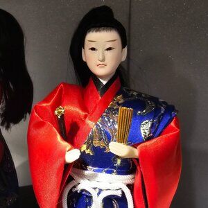 Vintage Style Japanese Samurai Ningyo Doll